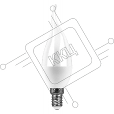 Лампа светодиодная SAFFIT SBC3713 (55165) 13 вт Е14 белый матовая свеча на ветру