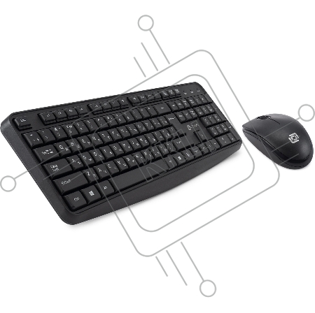 Клавиатура + мышь Оклик S603 клав:черный мышь:черный USB