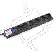 Сетевой фильтр Powercube SPG6-B-3M 3м (6 розеток) черный (коробка)