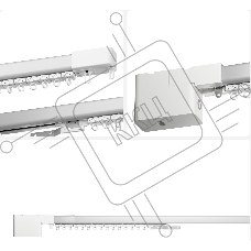 Умный карниз для штор Яндекс, длина 1,8-3 м, работает с Алисой, Zigbee, YNDX-00591
