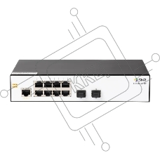 Коммутатор SNR SNR-S5010G-8TM, 8×1 Гбит/с + 2×2.5 Гбит/с SFP, управляемый