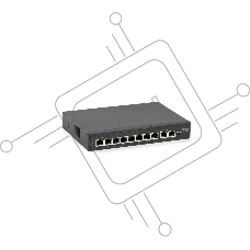 Коммутатор SKAT PoE-8E-2G v.2 PoE Plus 120Вт порты: 8-Ethernet 2-Uplink