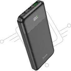 Мобильный аккумулятор Hoco J102 Cool figure 10000mAh QC3.0/PD3.0 20W 3A USB-A/USB-C черный