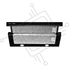 Встраиваемая вытяжка Kuppersberg SLIMTURBO 60 B, 60 см, отвод/рециркуляция, 1500 м3/час, механическое управление, 3 скорости, освещение 2х2 Вт, металлические жироулавливающие фильтры, угольный фильтр KF-ES (опция), 63.4 дБ, обратный клапан, шхвхг:55.2x25.