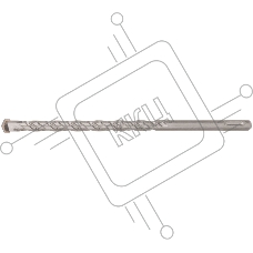 Бур по бетону, SDS-Plus, GreatFlex Light, 12x210 мм