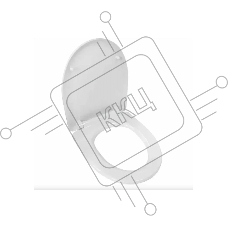 Сиденье для унитаза САМАРА с пластиковыми креплениями