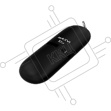 Флеш диск Maxvi SF 32GB USB 2.0 black, монолит с колпачком, soft touch