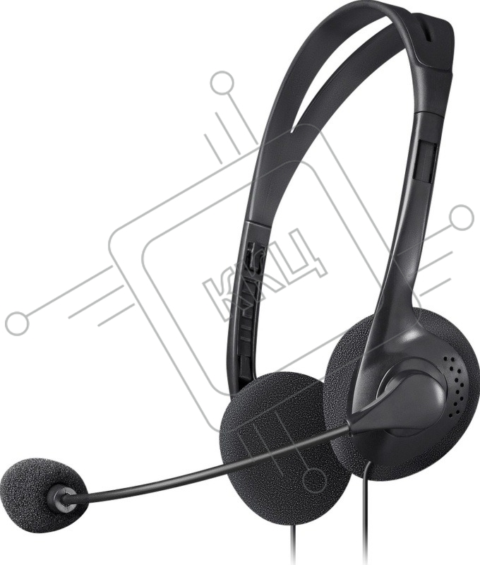 Гарнитура проводная стерео Defender HN-102 накладные компактные 2 х 3.5 мм jack стерео кабель 1,8 м черный