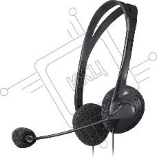 Гарнитура проводная стерео Defender HN-102 накладные компактные 2 х 3.5 мм jack стерео кабель 1,8 м черный