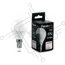 Лампа светодиодная FERON PRO LB-1409 (38078) 9 вт Е14 белый матовый шар