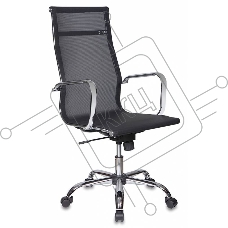 Кресло руководителя Бюрократ CH-993/M01 черный M01, сетка, крестовина хром
