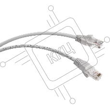 Патч-корд Cabeus PC-UTP-RJ45-Cat.6-1.5m-LSZH, U/UTP, категория 6, 2xRJ45/8p8c, неэкранированный, серый, LSZH, 1.5м