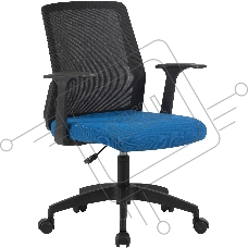 Кресло компьютерное Cactus CS-MC222-BKBL черный, сиденье темно-синий, сетка/ткань, низк.спин. крестов. пластик, пластик черный Кресло компьютерное Cactus CS-MC222-BKBL черный, сиденье темно-синий, сетка/ткань, низк.спин. крестов. пластик, пластик черный