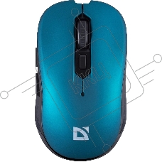 Мышь беспроводная Defender Gassa MM-105 бирюзовый, 1600 dpi, радиоканал, USB, кнопки - 6