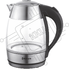Чайник электрический Sakura SA-2727SBK (1.8) стекл подсв
