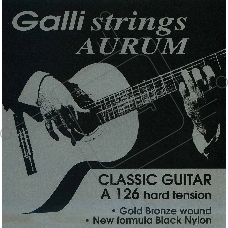 Комплект струн GALLI STRINGS [A126] для классической гитары, первые струны из черного нейлона
