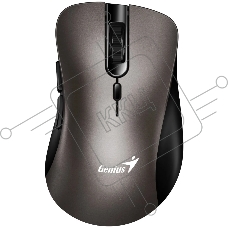 Мышь беспроводная Genius Ergo 8100S титан, 1600 dpi, радиоканал, USB, кнопки - 6