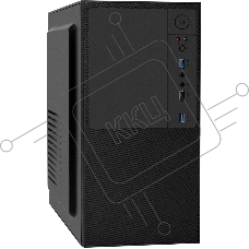 Компьютерный корпус Minitower ExeGate BAA-308U2-UNS350 (mATX, БП UNS350 с вент. 12см, 1*USB+2*USB3.0, HD Audio, черный)