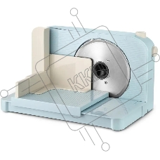 Ломтерезка Kitfort КТ-6268 150Вт (нарезка до 15мм) голубой/белый