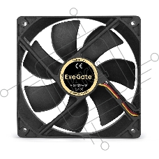 Вентилятор для корпуса ExeGate EX12025H3P черный, 120 мм, 1500 об/мин, 25 дБ, 3 pin