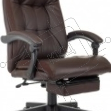 Кресло руководителя Бюрократ CH-824MSG-BF коричневый, эко.кожа/ткань, крестов. пластик, подст. для ног Кресло руководителя Бюрократ CH-824MSG-BF коричневый, эко.кожа/ткань, крестов. пластик, подст. для ног