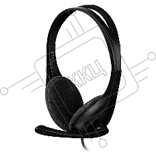 Гарнитура проводная с микрофоном A4Tech HU-9 черный 1.8м накладные USB оголовье черный