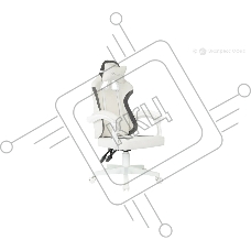 Кресло игровое Knight Wolf WH молочный/серый крестов. пластик пластик белый