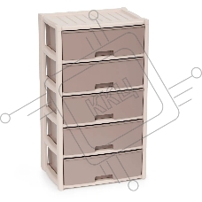 Комод Альтернатива М8760 Колорит 5 секции, бежевый, широкий