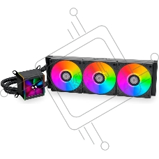 Система жидкостного охлаждения Lian Li GA II LCD 360 Black, 360 мм, 3x120 мм, 300-2450 об/мин, 30 дБ, 4-pin PWM, ЖК-дисплей, ARGB, черный