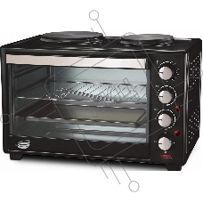 Мини-печь Великие Реки Днепр-2, мощность 3300 Вт, 2 конфорки, 30 л, 2 противня