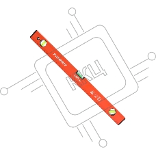 Уровень PATRIOT LCP-600, алюминиевый фрезерованный, 600мм