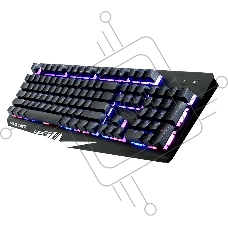 Mad Catz  S.T.R.I.K.E. 2  [БЕЗ РУССКОЙ РАСКЛАДКИ]  ENGLISH KEYBOARD LETTERS ONLY Игровая клавиатура чёрная (мембрана, RGB подсветка, аллюминиевая рама, USB)