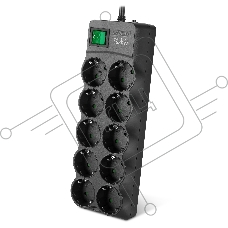 Сетевой фильтр SVEN SF-10E-16 3,0 м (10 розеток) черный