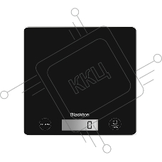 Кухонные весы Blackton Bt KS1003 Black. Тип управления: сенсорное, дисплей LCD, диапазон измерений: 1 - 10000 г, количество высокочувствительных датчиков: 4, выбор единиц измерения: грамм, килограмм, фунт, унция, интервал измерения: 1 г, максимальный вес: