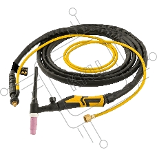 Горелка сварочная Denzel TIG WP17V, прямое подключение к баллону, 4 метра