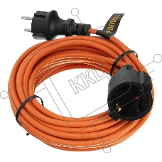 Удлинитель-шнур силовой Garden Series Denzel ПВС, 10 м, 1 розетка, 3*1 мм
