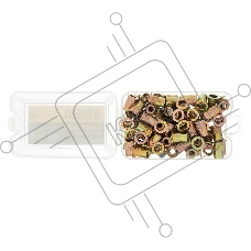 Заклепки резьбовые Denzel стальные, оцинкованные, М6, пластиковый кейс, 70 шт.