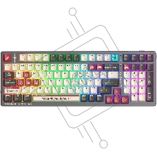 Клавиатура A4Tech Bloody WS98 Pixels Red беспроводная USB, Bluetooth/Радиоканал темно-серый/белый
