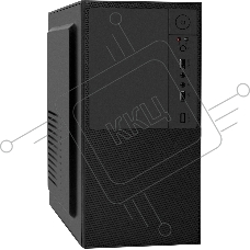 Компьютерный корпус Minitower ExeGate BAA-308-UNS400 (mATX, БП UNS400 с вент. 12см, 2*USB, HD Audio, черный)