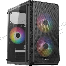 Корпус Formula Air Mesh G4 Plus AR Black, Mini-Tower, чёрный, 3 x 120 мм