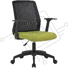 Кресло компьютерное Cactus CS-MC222-BKGN черный, сиденье салатовый, сетка/ткань, низк.спин. крестов. пластик, пластик черный Кресло компьютерное Cactus CS-MC222-BKGN черный, сиденье салатовый, сетка/ткань, низк.спин. крестов. пластик, пластик черный