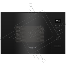 Встраиваемая микроволновая печь Grundig GMI12312B черный, 25 л, 900 Вт, переключатели - электронное управление