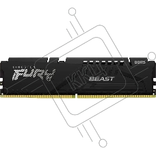 Оперативная память Kingston Fury Beast, DDR5, 16GB (1x16GB), 5600MHz, CL36, с радиатором, черный