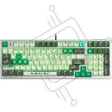 Клавиатура A4Tech Bloody S98 Pixels Green проводная USB белый/бежевый