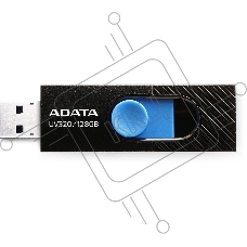 Флешка USB ADATA UV320 (AUV320-128G-RBKBL), 128 Gb, USB 3.2, R/W 100/30, черный/голубой