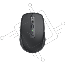 Мышь беспроводная/проводная Logitech MX Anywhere 3S графитовый, 8000 dpi, радиоканал, Bluetooth, USB, кнопки - 6