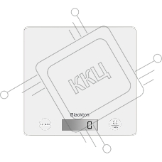 Кухонные весы Blackton Bt KS1003 White. Тип управления: сенсорное, дисплей LCD, диапазон измерений: 1 - 10000 г, количество высокочувствительных датчиков: 4, выбор единиц измерения: грамм, килограмм, фунт, унция, интервал измерения: 1 г, максимальный вес: