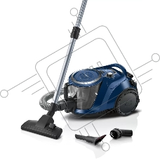 Пылесос Bosch BGS412000 синий/черный, 2000 Вт, уборка сухая, пылесборник контейнер 2.4 л