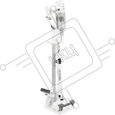 Пылесос вертикальный Polaris CyclonicPRO PVCS 4050 белый, питание от аккумулятора, 180 Вт, уборка сухая/влажная, пылесборник 0.4 л