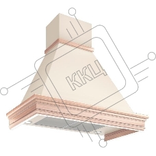 Вытяжка каминная Elikor Вилла Валенсия 90П-650-П3Д топленое молоко/дуб, 90 см, 650 куб. м/ч, 60 дБ